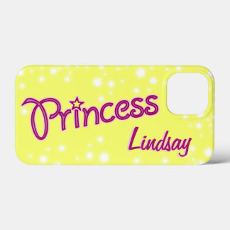 Funda Para iPhone 13 Mini Chicas de nombre estrella de la princesa rosa amar
