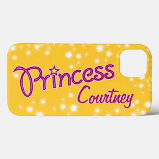 Funda Para iPhone 13 Chicas de nombre estrella de la princesa rosa amar