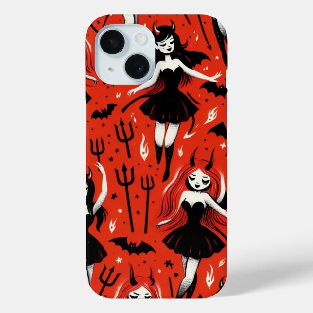 Funda De Case-Mate Para iPhone Chicas Diabólicas (Reverso )
