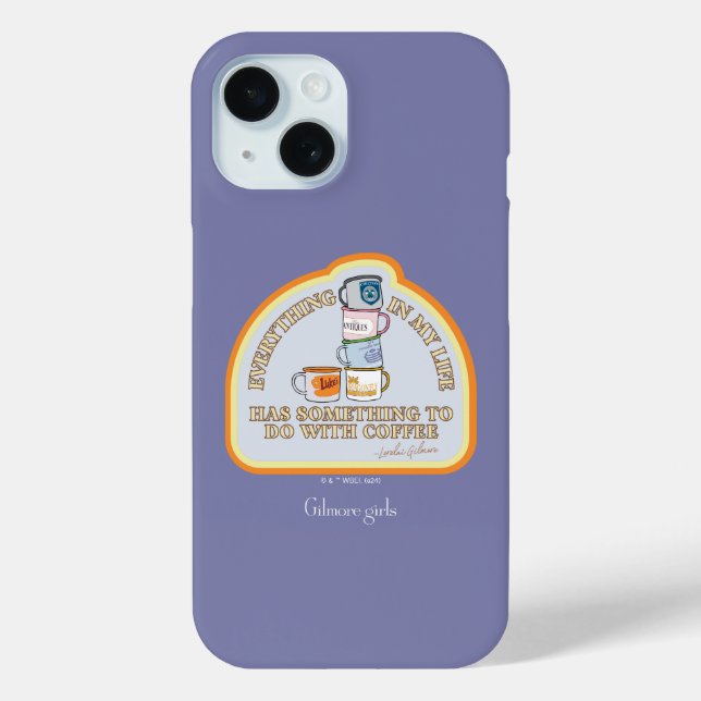Funda De Case-Mate Para iPhone Chicas Gilmore | Gráfico de Coffee Quote (Reverso )