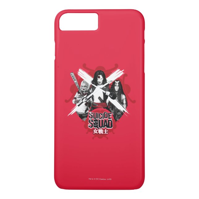 Funda De Case-Mate Para iPhone Chicas "guerrero femenino " del pelotón del (Reverso)