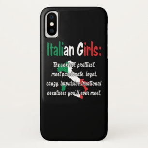 FUNDA PARA iPhone X CHICAS ITALIANOS