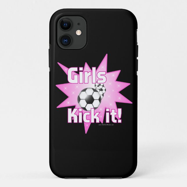 Funda De Case-Mate Para iPhone Chicas Kick It Fútbol (Reverso)