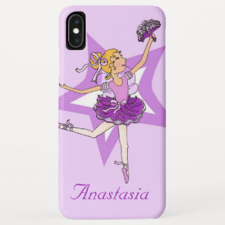 Funda Para iPhone XS Max Chicas nombrados caja púrpura rubia de iPod de la