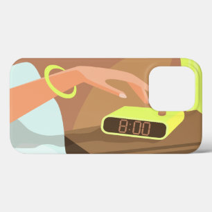 Funda Para iPhone 13 Pro Chicas presionando con la mano el botón de sondeo 