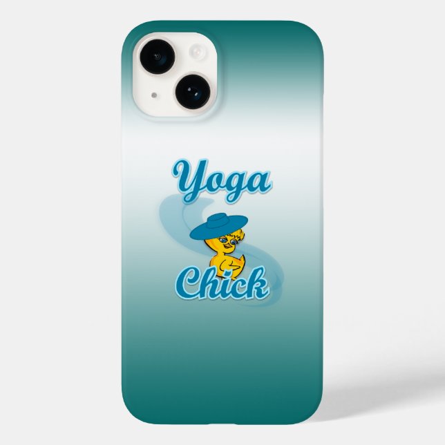 Funda De Case-Mate Para iPhone Chick de yoga #3 (Reverso )