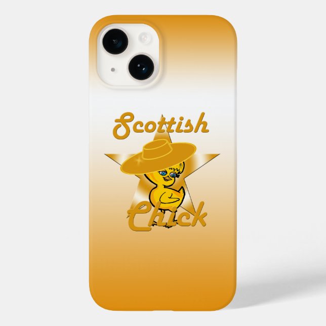 Funda De Case-Mate Para iPhone Chick escocés #10 (Reverso )