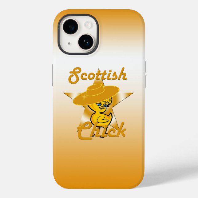 Funda De Case-Mate Para iPhone Chick escocés #10 (Reverso )