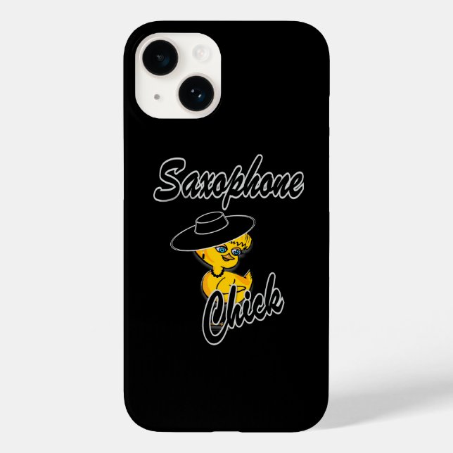 Funda De Case-Mate Para iPhone Chick saxofón #4 (Reverso )