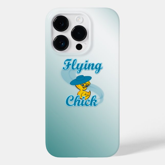 Funda De Case-Mate Para iPhone Chick volador #3 (Reverso )