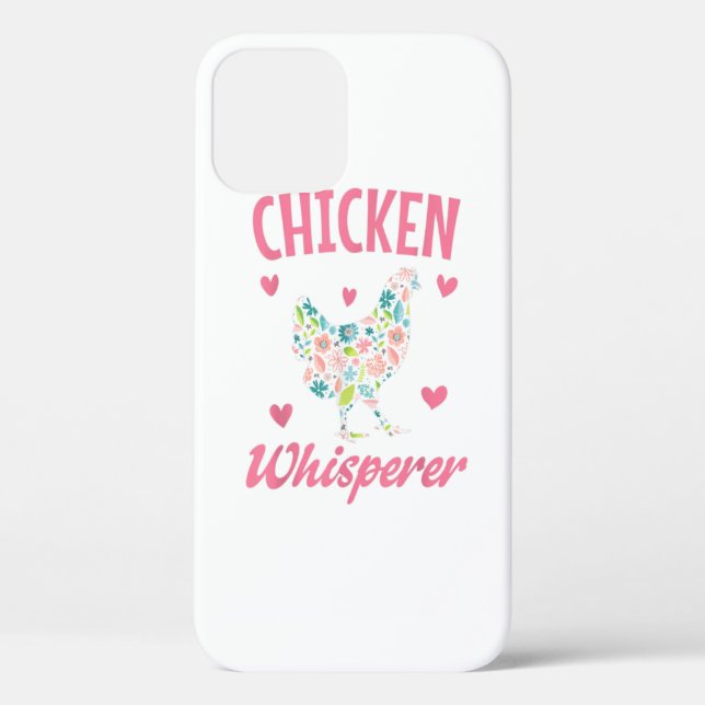 Funda De Case-Mate Para iPhone Chicken Whisperer Mujeres Chica Funny Chicken Love (Reverso )