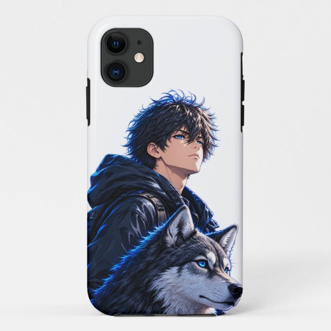 Funda De Case-Mate Para iPhone Chico de anime  (Reverso)