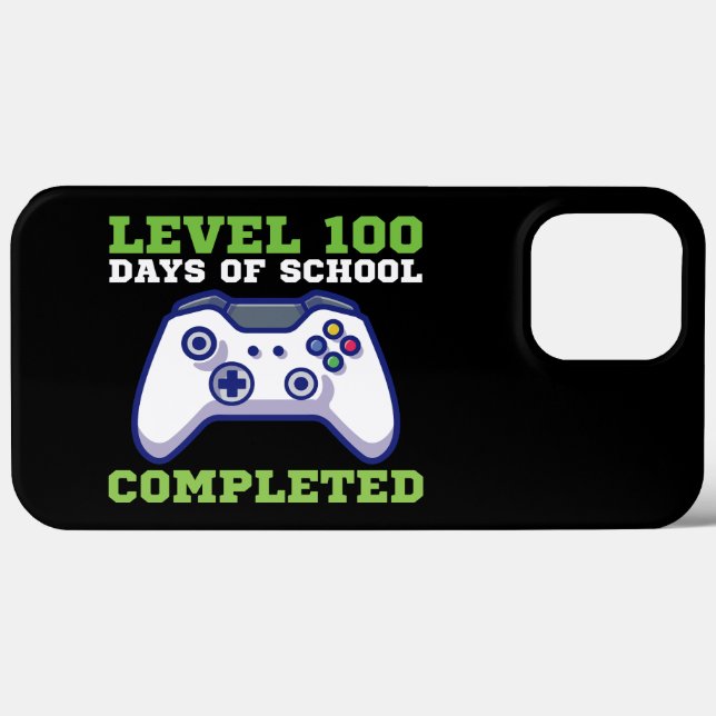 Funda De Case-Mate Para iPhone Chicos Nivel 100 Días De Escuela Completados  (Reverso  (Horizontal))