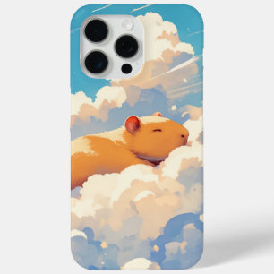 Funda Para iPhone 15 Pro Max Chigüiro soñando en las nubes