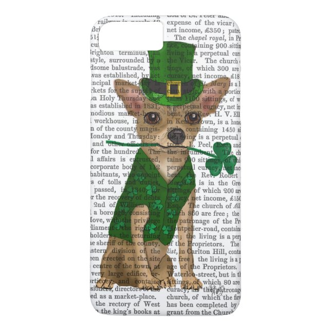 Funda De Case-Mate Para iPhone Chihuahua Leprechaun (Reverso)