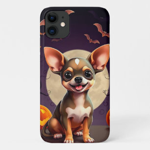 Funda Para iPhone 11 Chihuahua Mágico Cachorro Espeluznante Lindo 🎃🐶