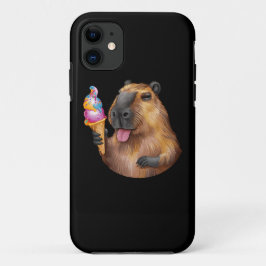 Funda Para iPhone 11 Chill Capybara con un dulce tratamiento