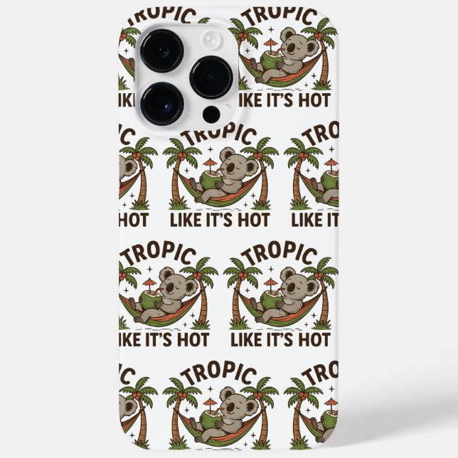 Funda De Case-Mate Para iPhone Chill Koala Vibes (Reverso)