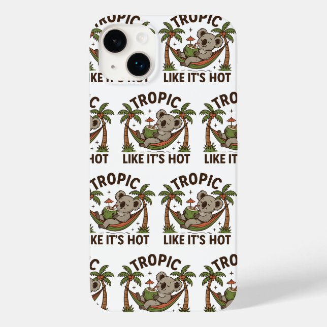 Funda De Case-Mate Para iPhone Chill Koala Vibes (Reverso )