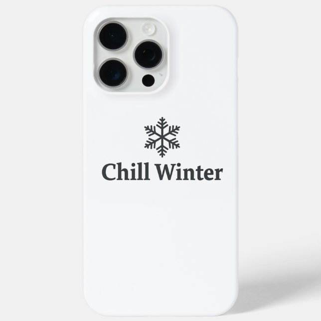 Funda De Case-Mate Para iPhone Chill Winter iPhone Case (Reverso )