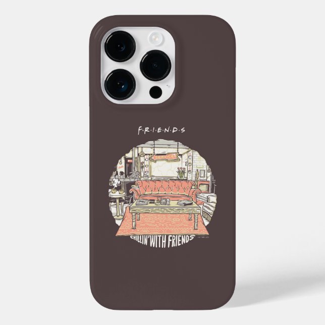 Funda De Case-Mate Para iPhone Chillin' con FRIENDS™ Cartoon (Reverso )