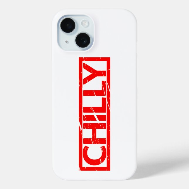 Funda De Case-Mate Para iPhone Chilly Stamp (Reverso )