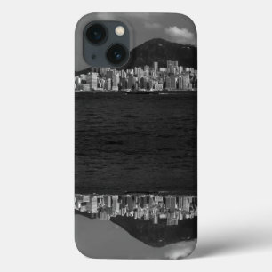 Funda Para iPhone 13 China vintage La bahía de Hong Kong Rascacielos Fu
