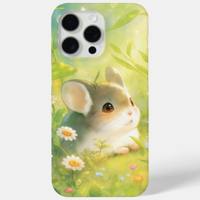 Funda De Case-Mate Para iPhone Chinchilla Pacífica Napa Floral (Reverso )