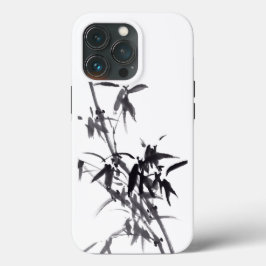 Funda Para iPhone 13 Pro Chinesische Kunst mit Bambusmalerei