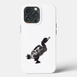 Funda Para iPhone 13 Pro Chinesische Tuschekunst mit Entenmotiv