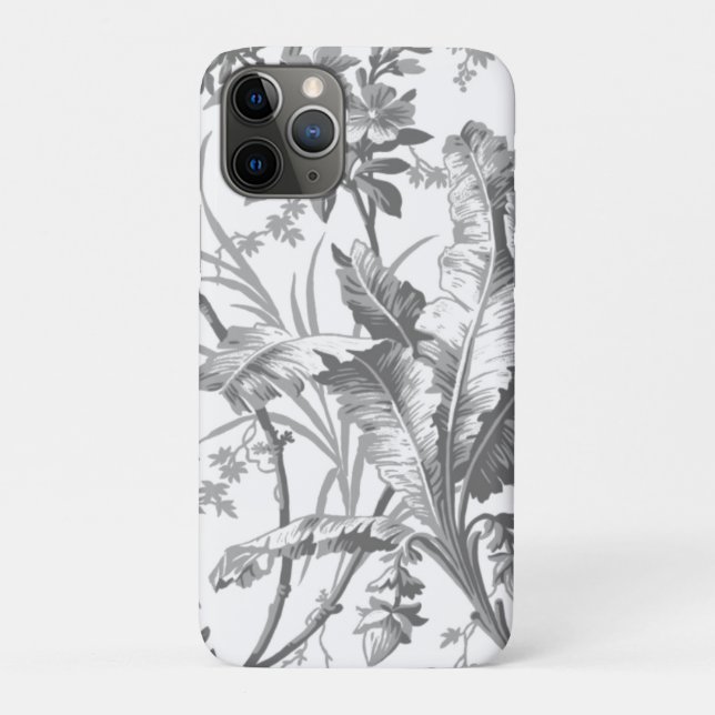 Funda De Case-Mate Para iPhone Chinoiserie Botánica Negra y Blanca (Reverso)