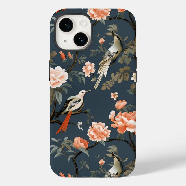 Funda De Case-Mate Para iPhone Chinoiserie en Denim Blue (Reverso )