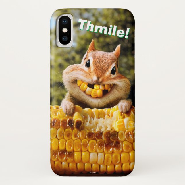 Funda De Case-Mate Para iPhone Chipmunk Comiendo maíz (Reverso)