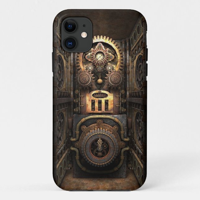 Funda De Case-Mate Para iPhone Chisme infernal de Steampunk (Reverso)