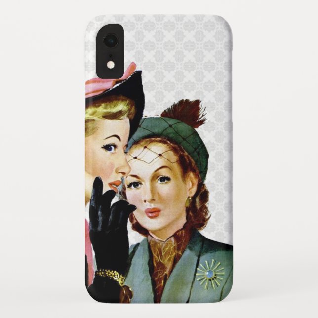 Funda De Case-Mate Para iPhone Chisme retro (Reverso)