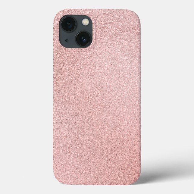 Funda De Case-Mate Para iPhone chispa de purpurina Rosa (Reverso)