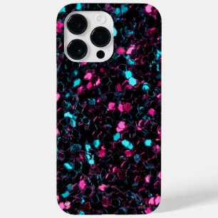 Funda Para iPhone 14 Pro Max De Case-Mate Chispas azules rosadas brillantes del purpurina