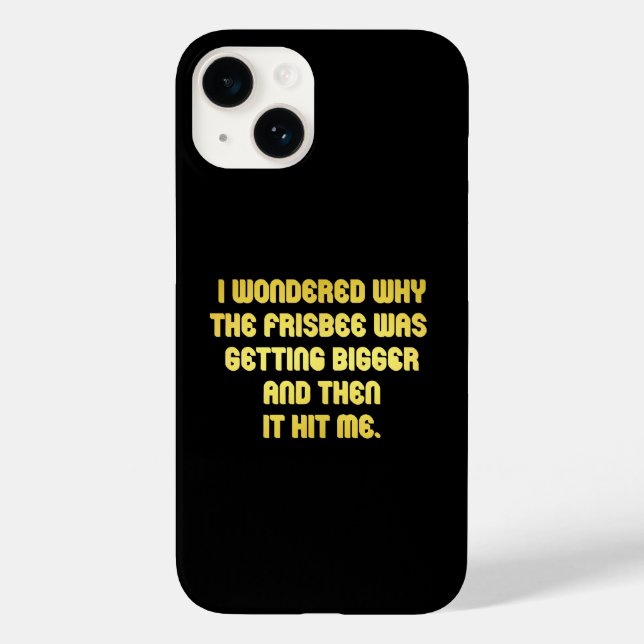 Funda De Case-Mate Para iPhone Chiste divertido de Frisbee (Reverso )