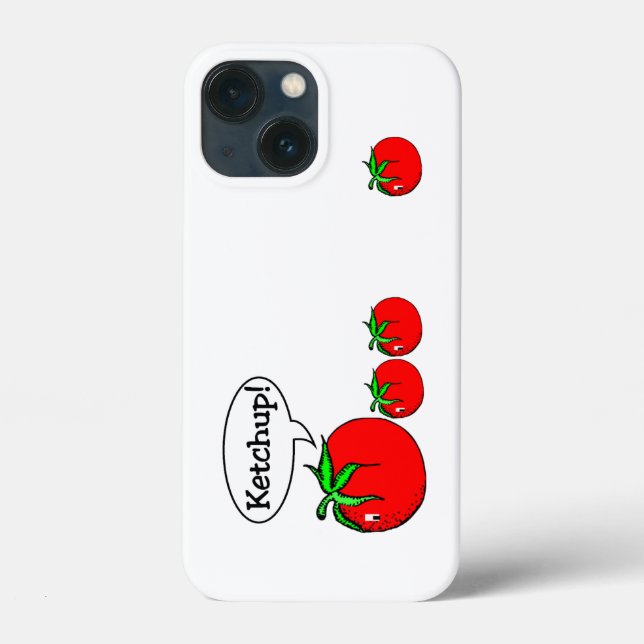Funda De Case-Mate Para iPhone Chiste Ketchup (Reverso )
