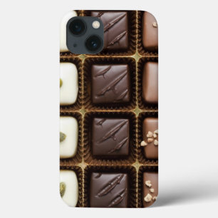 Funda Para iPhone 13 Chocolate de lujo hecho a mano en una caja