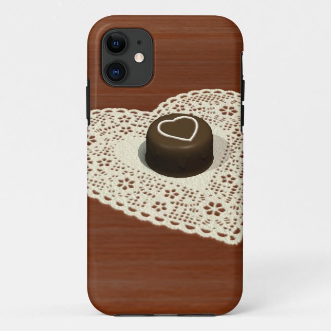 Funda De Case-Mate Para iPhone Chocolate de San Valentín (Reverso)