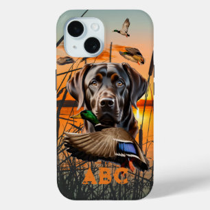 Funda Para iPhone 15 Chocolate Labrador personalizado