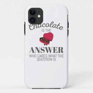 Funda Para iPhone 11 Chocolate Lover Cita Regalo Chocolate Es La Respue
