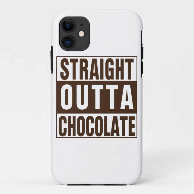 Funda De Case-Mate Para iPhone Chocolate marrón directo (Reverso)