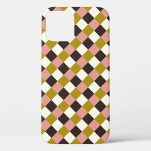 Funda Para iPhone 12 Chocolate rosa dorado marfil revestido