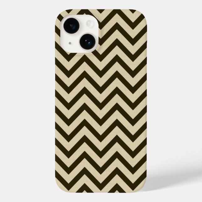Funda De Case-Mate Para iPhone Chocolate Spice Moods Chevrons (Reverso )
