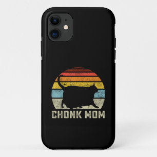 Funda Para iPhone 11 Chonk Cat Mom Scale Meme Funny Retro Style Mommy C