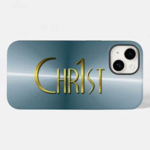 Funda Para iPhone 14 De Case-Mate Chr1st - Metalizado cepillado oscuro