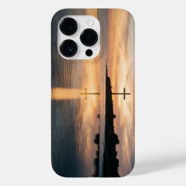Funda Para iPhone 14 Pro De Case-Mate Christian Cross Sunset Reflection iPhone Case