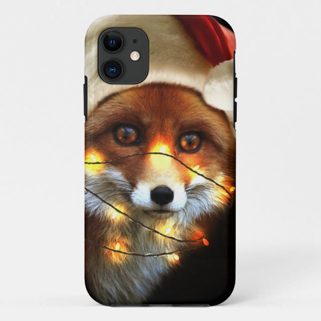 Funda De Case-Mate Para iPhone Christmas fox (Reverso)
